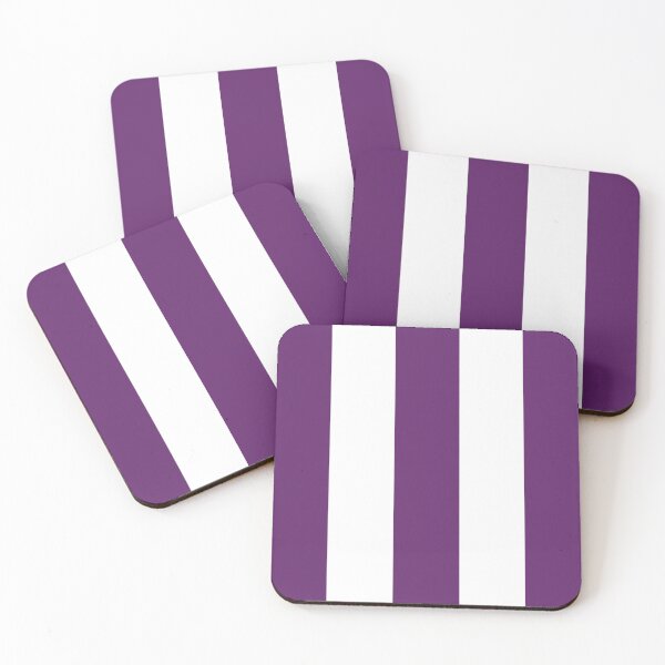 Item preview, Large AUBERGINE PURPLE and WHITE Vertical STRIPES designed and sold by RachelMacht.