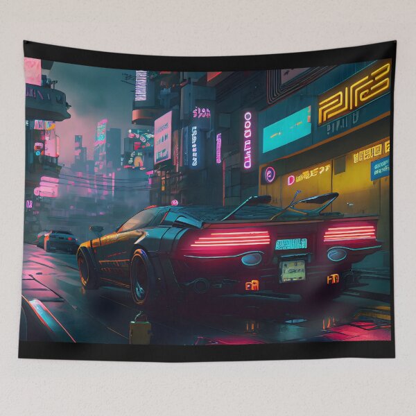 Item preview, Cyberpunk Car futuristic designed and sold by SuperSoulArts.