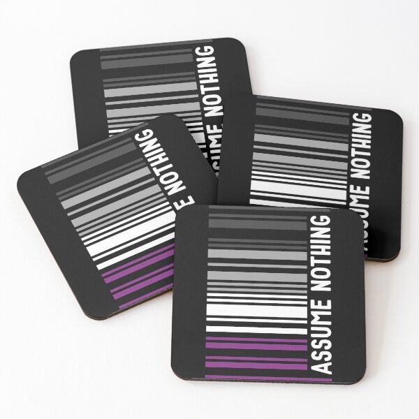 Item preview, Asexual Pride Proud Ace Barcode Assume Nothing Subtle Queer designed and sold by Queer Pride Shop.
