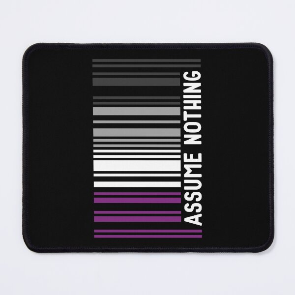 Item preview, Asexual Pride Proud Ace Barcode Assume Nothing Subtle Queer designed and sold by Queer Pride Shop.