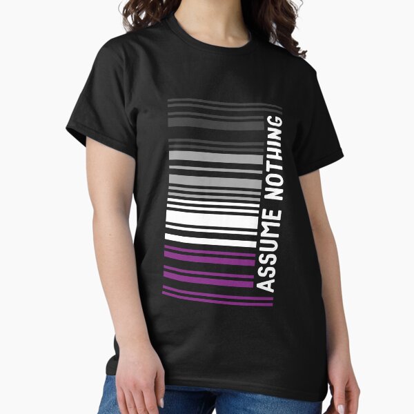 Item preview, Asexual Pride Proud Ace Barcode Assume Nothing Subtle Queer designed and sold by Queer Pride Shop.