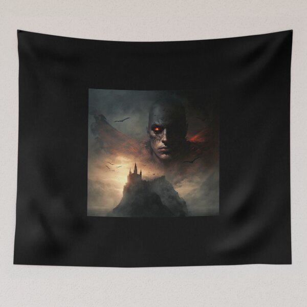 Item preview, The Vampire - Spirit of the Vampyre Overlooking Castle - Original Artwork designed and sold by CloudofKnowing.