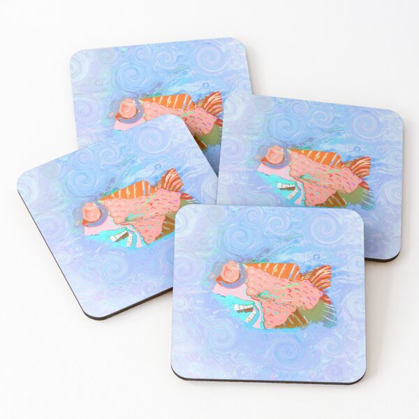 Item preview, Boho Fish Hippie Vibes Coastal Bohemian Style Home Décor or Art 1 of 2  designed and sold by Beachy.