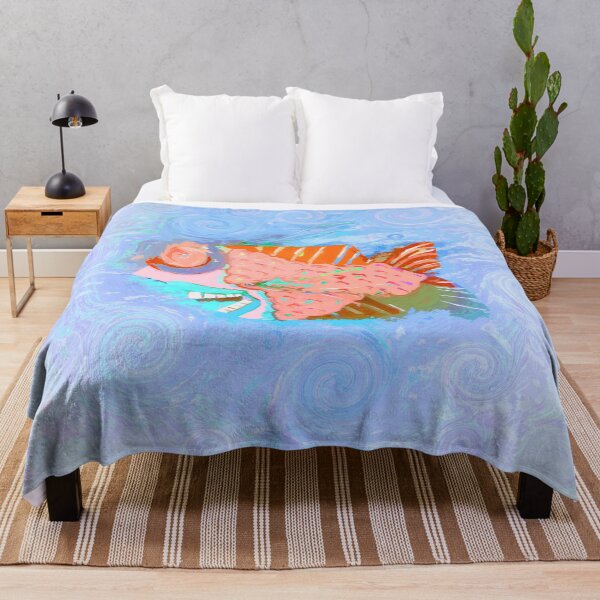 Item preview, Boho Fish Hippie Vibes Coastal Bohemian Style Home Décor or Art 1 of 2 designed and sold by Beachy.