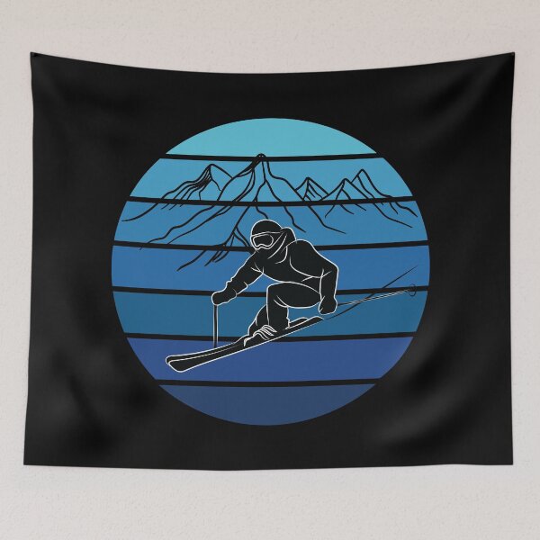 Item preview, Ski Lover Vintage Ski Resort Skier Winter Sports Retro designed and sold by TheInkElephant.