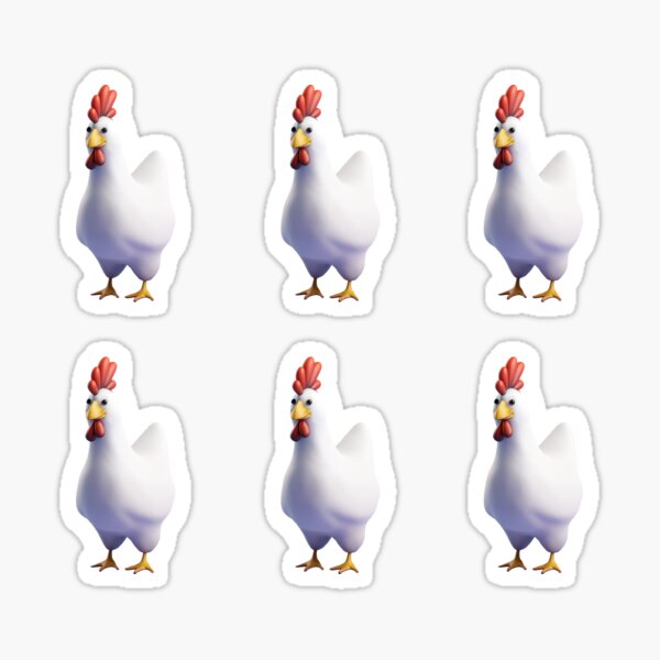 Chicken 3D Illustration Set Sticker