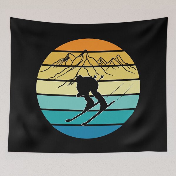 Item preview, Ski Lover Vintage Ski Resort Skier Winter Sports Retro designed and sold by TheInkElephant.