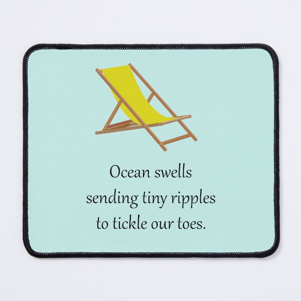Item preview, Beach Chair: Ocean swells sending tiny ripples to tickle our toes. designed and sold by SomeGuyLou.