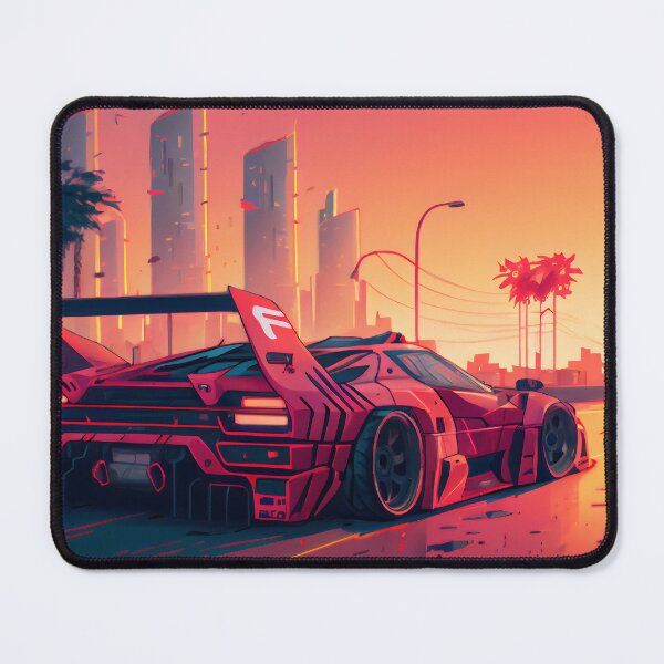 Item preview, Ferrari F40 Cyberpunk Car futuristic designed and sold by SuperSoulArts.