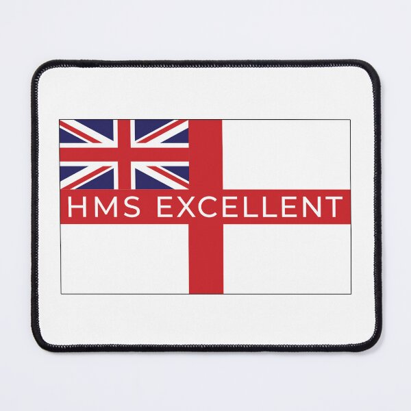 Item preview, HMS Excellent On British White Ensign - British Navy Shore Base designed and sold by Stuart Jones.