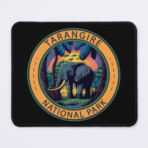 Item preview, Tarangire National Park Tanzania Elephant Badge designed and sold by KrisSidDesigns.