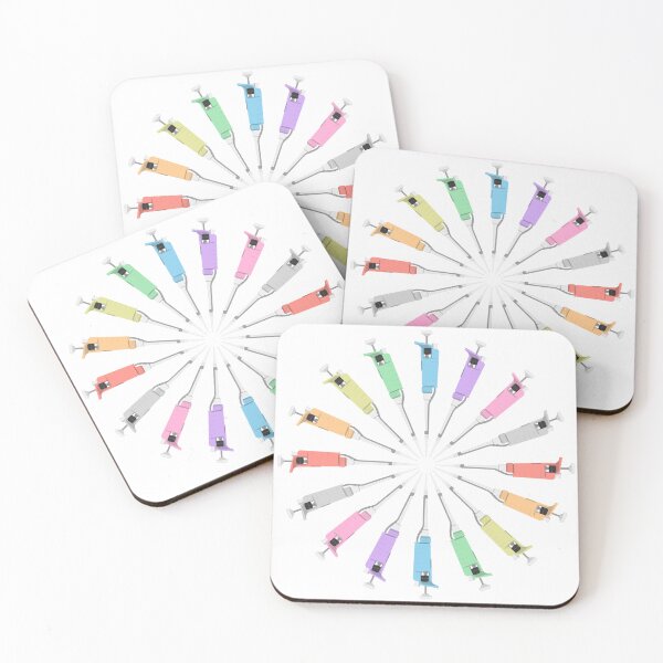 Item preview, Pastel Rainbow Circle of Micropipettes designed and sold by emmacatwheels.