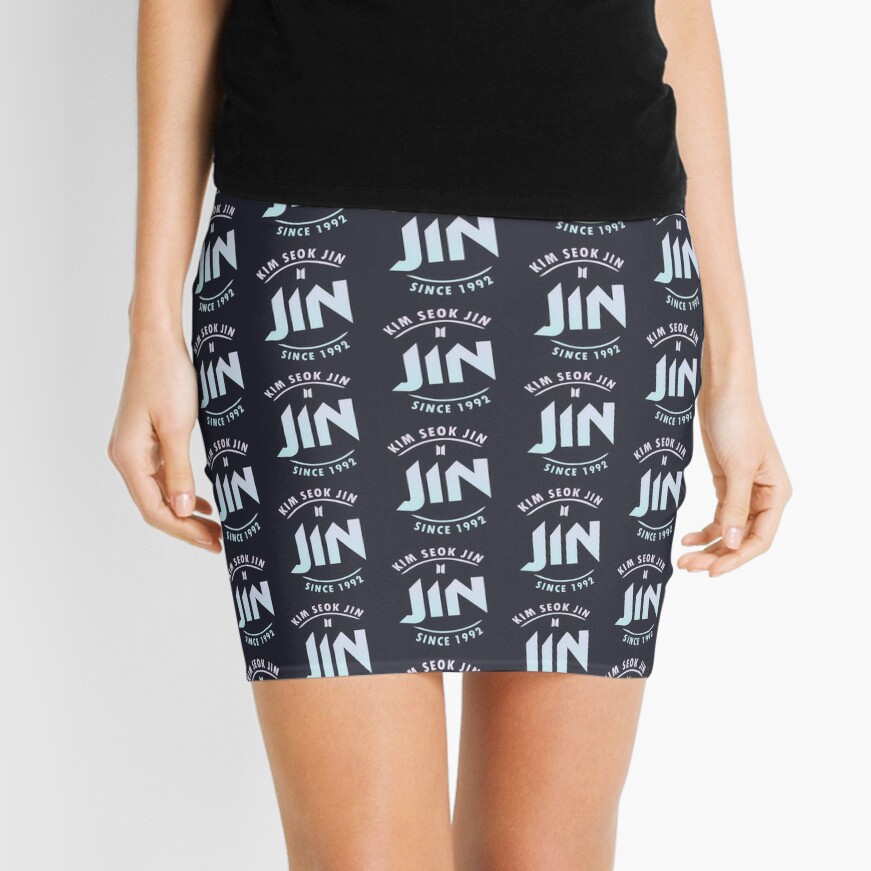 BTS Jin wearing onesie Mini Skirt for Sale by shopnojams