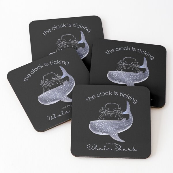 Item preview, Save The Whale Shark The Clock is Ticking Bath Mat designed and sold by MagicWolfStar.