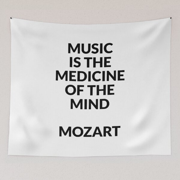 Item preview, Mozart Quotes - Music is the medicine of the mind designed and sold by Inspirationmotivation.