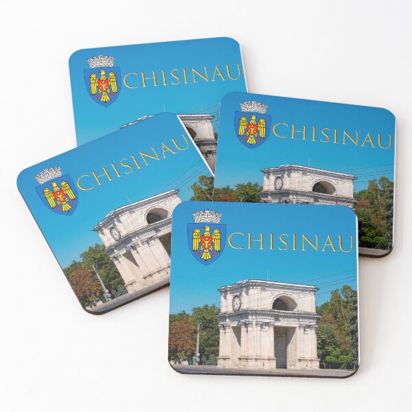 Item preview, Triumphal arch in the capital of Moldova, Chisinau. With the coat of arms and inscription of the city. designed and sold by ChernivtsiSkoda.