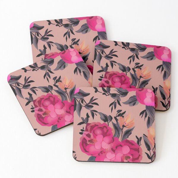Item preview, Floral pattern designed and sold by blackwhiteblue.