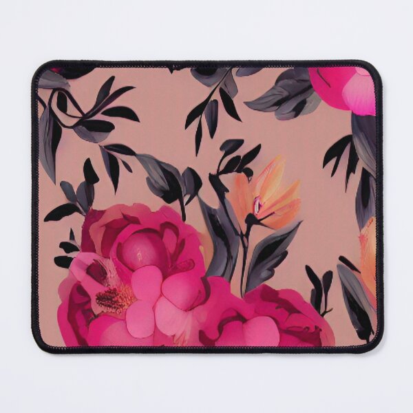 Item preview, Floral pattern designed and sold by blackwhiteblue.