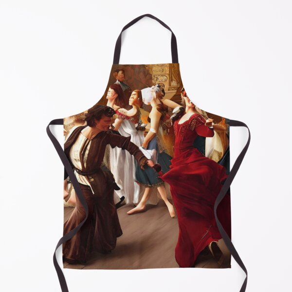 Item preview, Dancing in the ballroom-- classical Renaissance print designed and sold by Juliet Thomas.