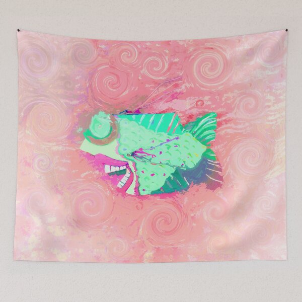 Item preview, Boho Fish Hippie Vibes Coastal Bohemian Style Home Décor or Art 2 of 2  designed and sold by Beachy.