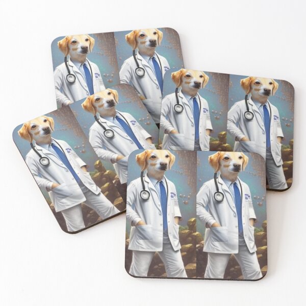 Item preview, Beautiful Brown and White Pet Animal Dog Doctors  designed and sold by Tiannalaw.
