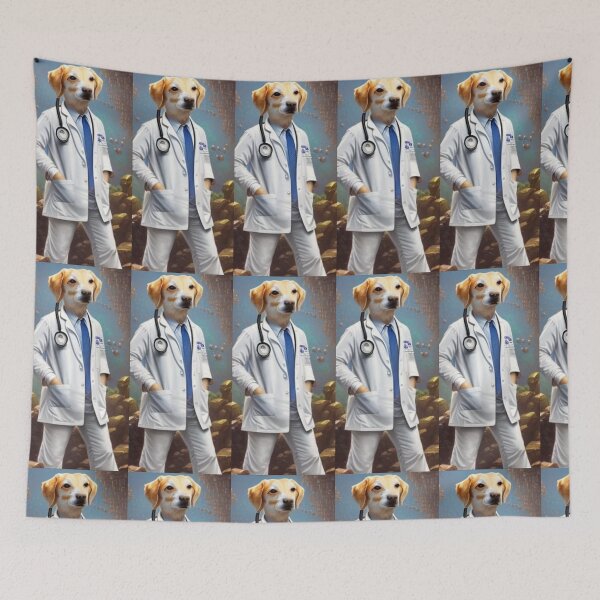 Item preview, Beautiful Brown and White Pet Animal Dog Doctors  designed and sold by Tiannalaw.