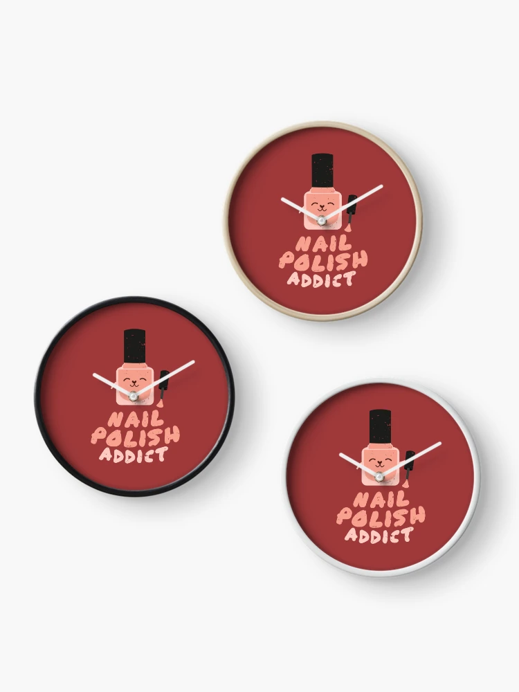 Thumbnail 3 of 4, Clock, Nail Polish Addict designed and sold by Rochenmann.