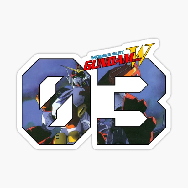 "Gundam 03 Heavyarms Gundam Wing" Sticker for Sale by lman32 Redbubble