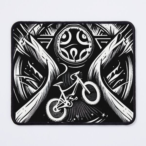 Item preview, Black and white BMX bike graphic design for BMX enthusiasts designed and sold by TourDePassion.