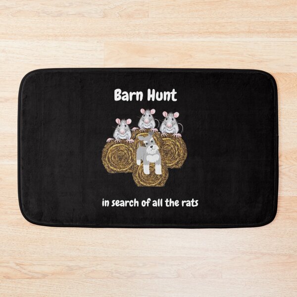 Item preview,  Funny Barn Hunt - in search of all the rats with a miniature schnauzer dog designed and sold by Just4doglovers.
