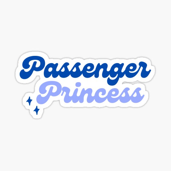 Passenger Seat Princess, Sticker – Forget Me Not Fabric