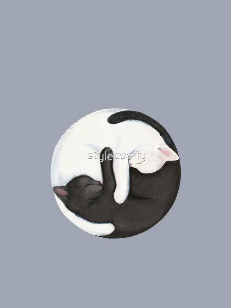 Thumbnail 4 von 4, iPhone-Hülle, Yin Yang ausgleichende Katzen designt und verkauft von stylecomfy.