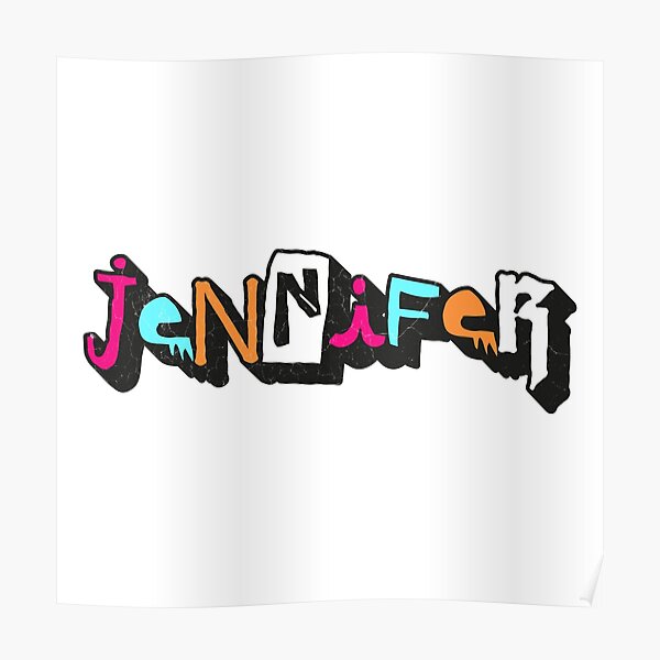 Jennifer Artistic Name Design with Flower Tote Bag