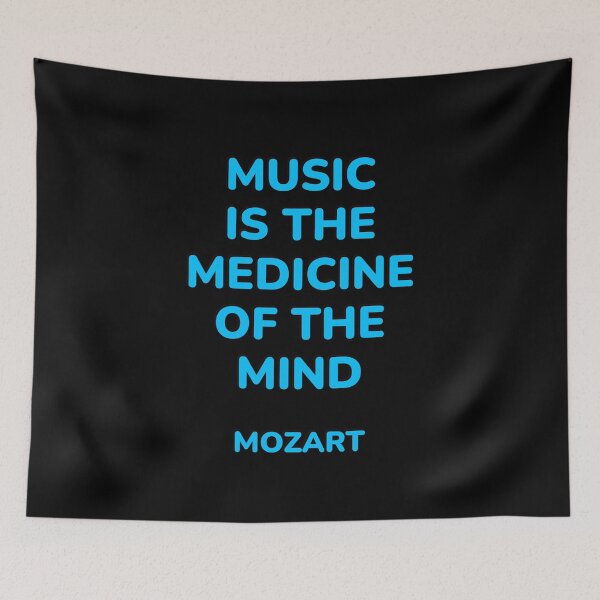 Item preview, Mozart Quote - Music is the medicine of the mind designed and sold by Inspirationmotivation.
