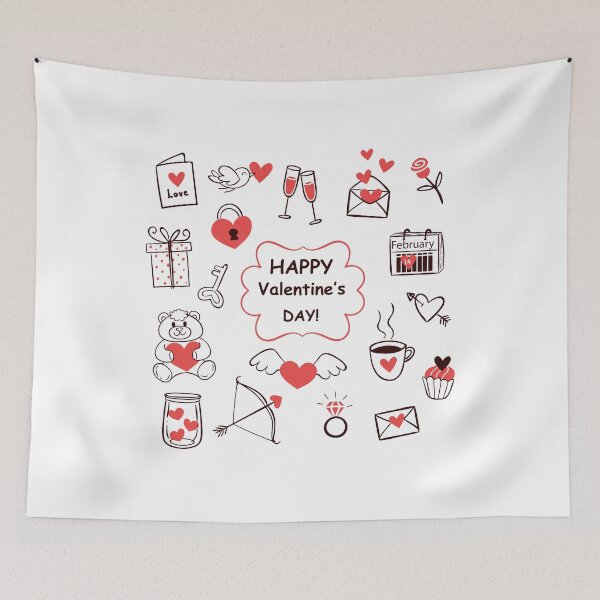 Item preview, Doodle Valentine's Day designed and sold by Haxino.