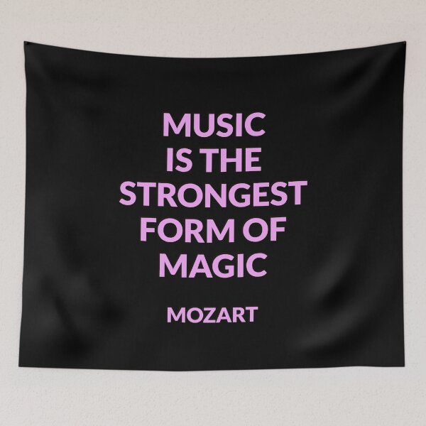 Item preview, Mozart Quote - Music is the strongest form of magic   designed and sold by Inspirationmotivation.