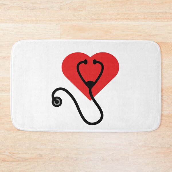 Item preview, Girls Women Nurses Valentines Day Hearts Stethoscope designed and sold by CoupleSnack.