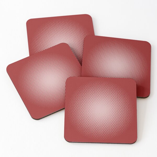 Item preview, Stylish Halftone Dots, red pink designed and sold by markeralchemy.