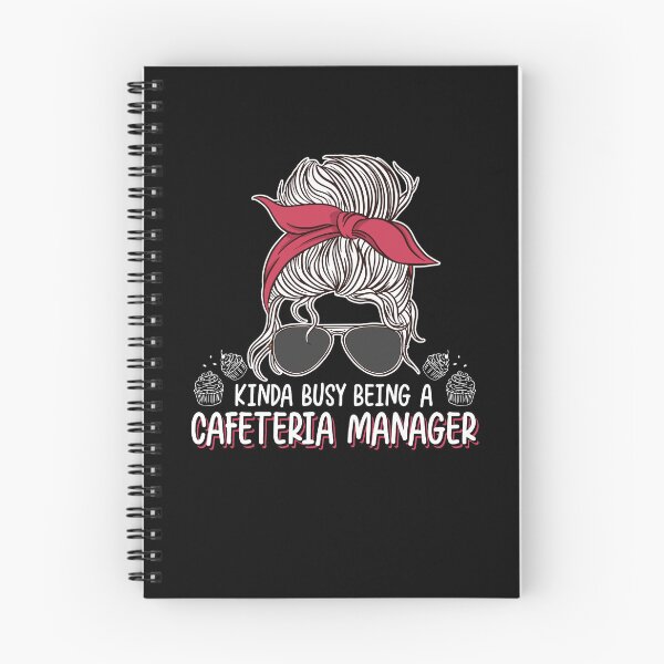 Item preview, Kinda Busy Funny Lunch Room Messy Bun For Cafeteria Manager designed and sold by StrongShirts.