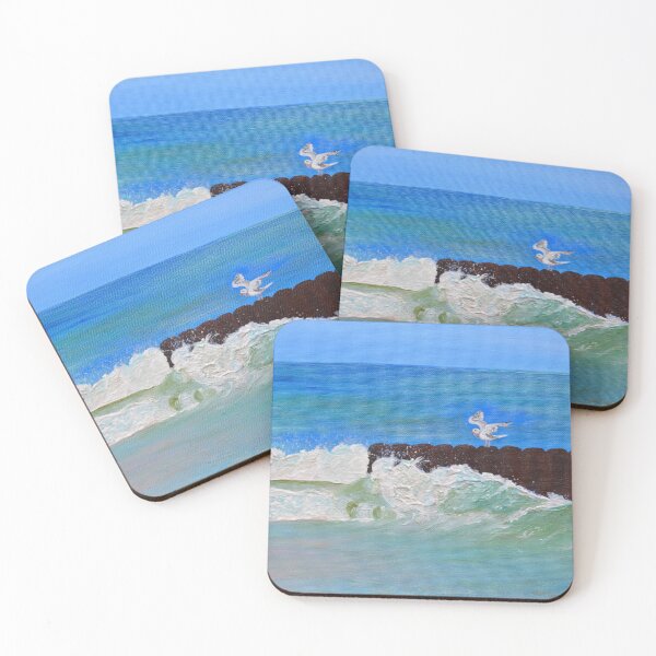 Item preview, seagull on the groynes designed and sold by Sandy Maya's Artwork.