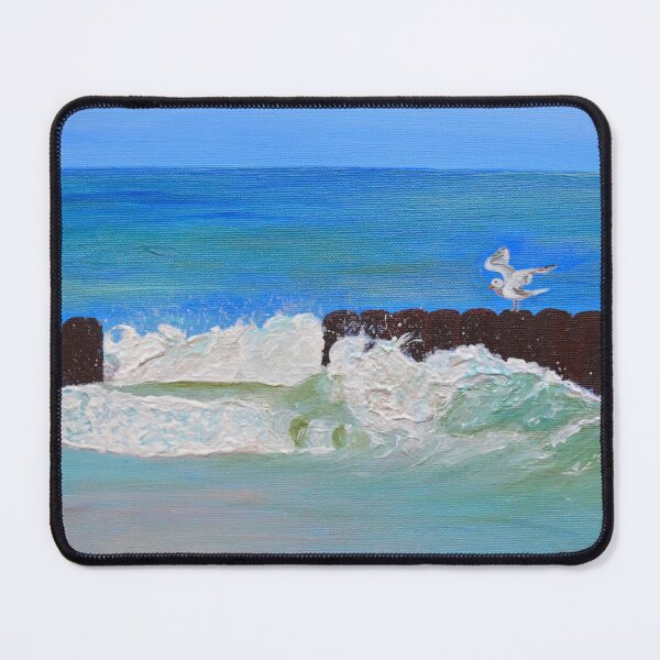 Item preview, seagull on the groynes designed and sold by Sandy Maya's Artwork.