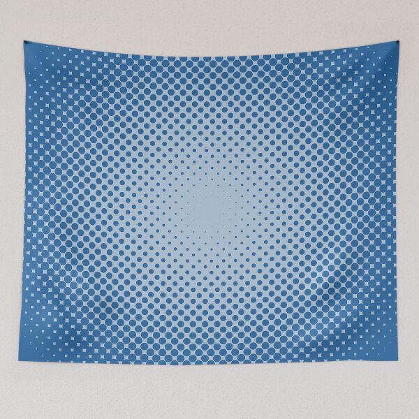 Item preview, Stylish Halftone Dots, blue designed and sold by markeralchemy.
