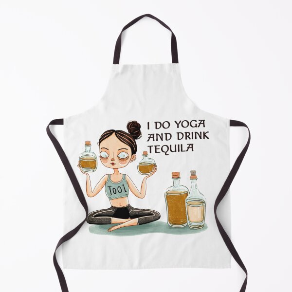 Item preview, I do yoga and drink tequila cool white designed and sold by MeditationMind.
