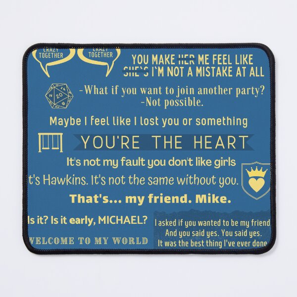 Item preview, Byler Quotes Collage designed and sold by humnoo.