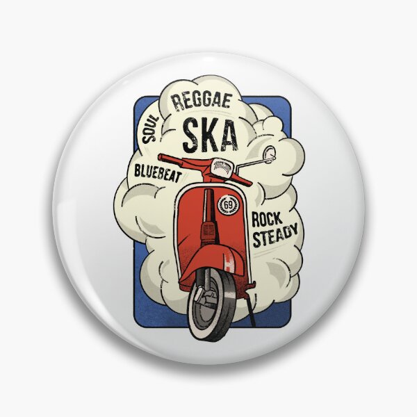 Item preview, ska reggae rocksteady red scooter designed and sold by jomi.amsterdam.