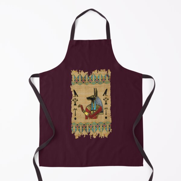 Item preview, egyptian anubis ornament on papyrus designed and sold by Elliettelegaspi.