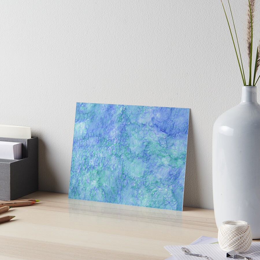 Watercolor Swirls Art Board Print