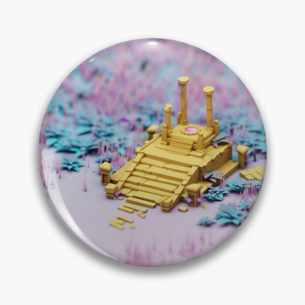 Item preview, Radical Neon Temple Lowpoly 3D Isometric  designed and sold by Gravedrinker.