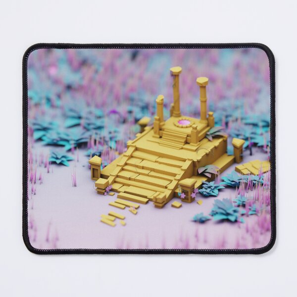 Item preview, Radical Neon Temple Lowpoly 3D Isometric  designed and sold by Gravedrinker.
