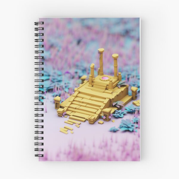 Item preview, Radical Neon Temple Lowpoly 3D Isometric  designed and sold by Gravedrinker.